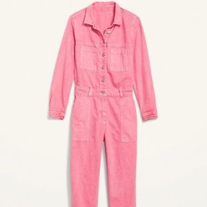 Old Navy Pink Utility Jumpsuit - NWOT